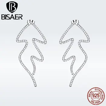 BISAER Design Wave Earrings Clear Cubic Zirconia Coope Drop Earings for Women Fashion Jewelry Brincos GSE183
BISAER Design Wave Earrings Clear Cubic Zirconia Coope Drop Earings for Women Fashion Jewelry Brincos GSE183