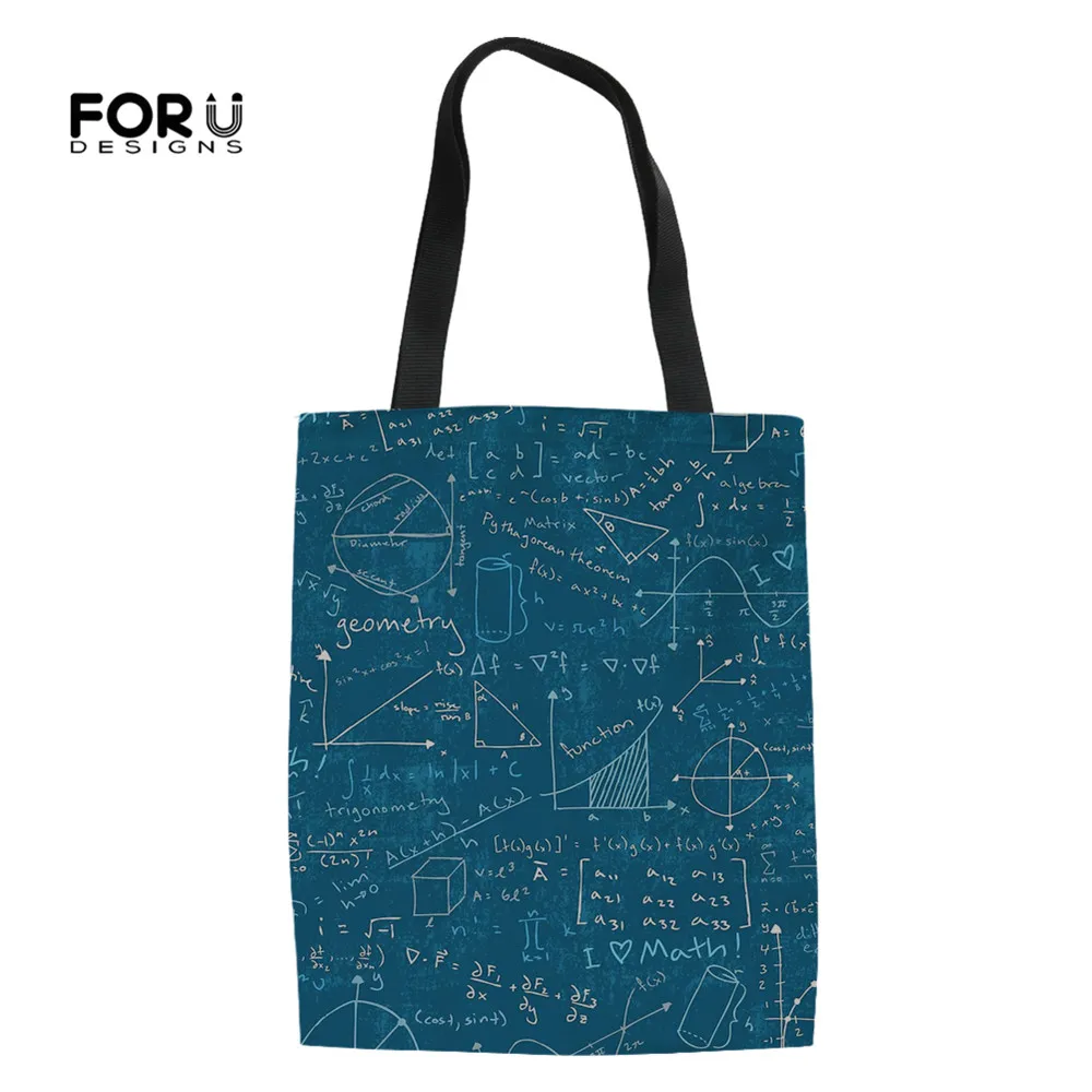 FORUDESIGNS Math Lessons Homework Student Tote Bags Bookbag Recycling Travel Handbag Multi-Function Casual Linen Tote Bags Women
FORUDESIGNS Math Lessons Homework Student Tote Bags Bookbag Recycling Travel Handbag Multi-Function Casual Linen Tote Bags Women