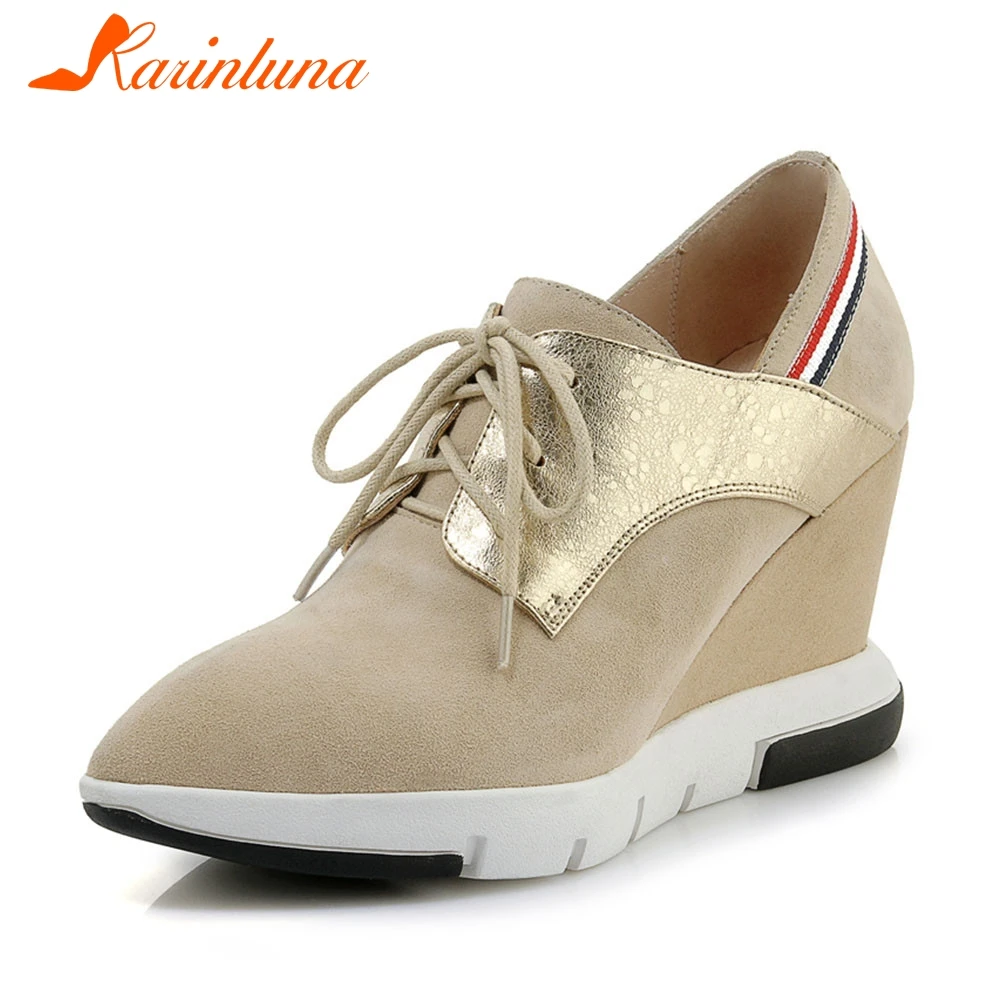 KARINLUNA New Luxury Kid Suede Pointed Toe Flat Platform Shoes Woman Casual Comfortable Autumn Spring Flats Female Shoes
KARINLUNA New Luxury Kid Suede Pointed Toe Flat Platform Shoes Woman Casual Comfortable Autumn Spring Flats Female Shoes