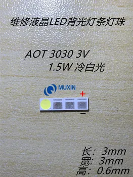 LED AOT Backlight High Power LED 1.5W 3V 3030 94LM Cool white LCD Backlight for TV Application EMC 3030C-W3C3 1000PCS
LED AOT Backlight High Power LED 1.5W 3V 3030 94LM Cool white LCD Backlight for TV Application EMC 3030C-W3C3 1000PCS