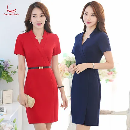 Beautician professional dress summer V collar short sleeve fashion temperament hotel health shop beauty salon work clothes women
Beautician professional dress summer V collar short sleeve fashion temperament hotel health shop beauty salon work clothes women