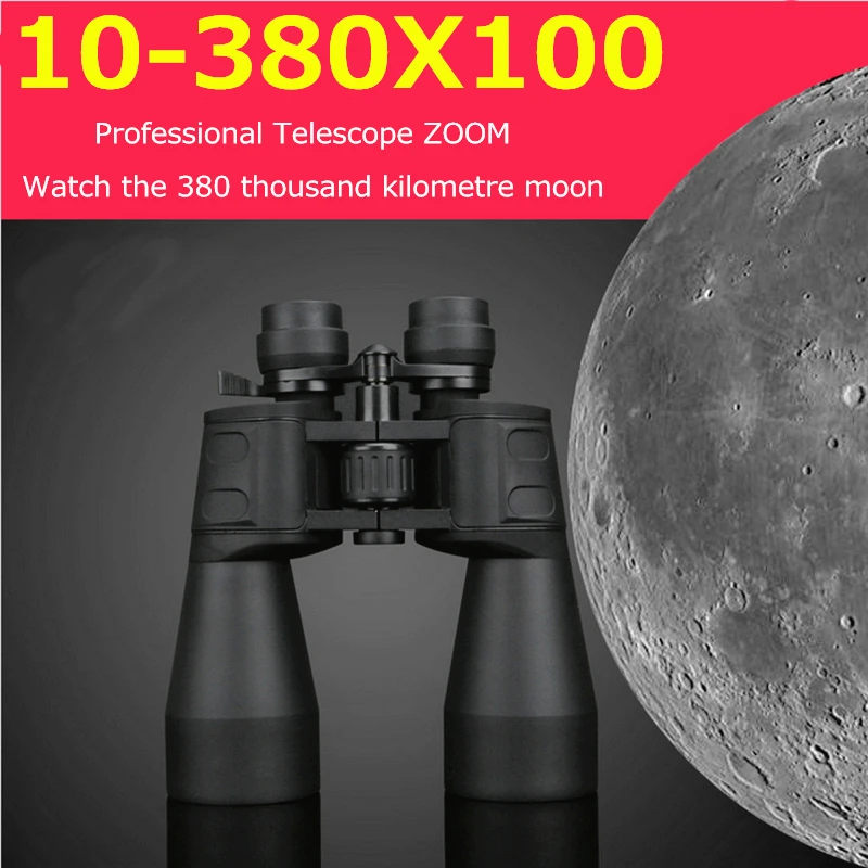 Military HD 10-380X100 BINOCULAR Professional Waterproof 10-60 times Hunting Zoom Telescope Quality Vision Eyepiece Binoculars
Military HD 10-380X100 BINOCULAR Professional Waterproof 10-60 times Hunting Zoom Telescope Quality Vision Eyepiece Binoculars