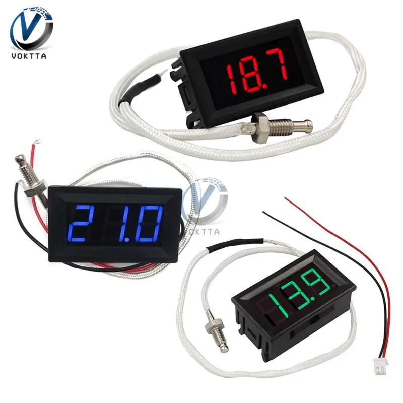 XH-B310 12V Temperature Controller Digital LED Display Thermometer Meter M6 Thermocouple Tester K Type Screw Thread Probe
XH-B310 12V Temperature Controller Digital LED Display Thermometer Meter M6 Thermocouple Tester K Type Screw Thread Probe