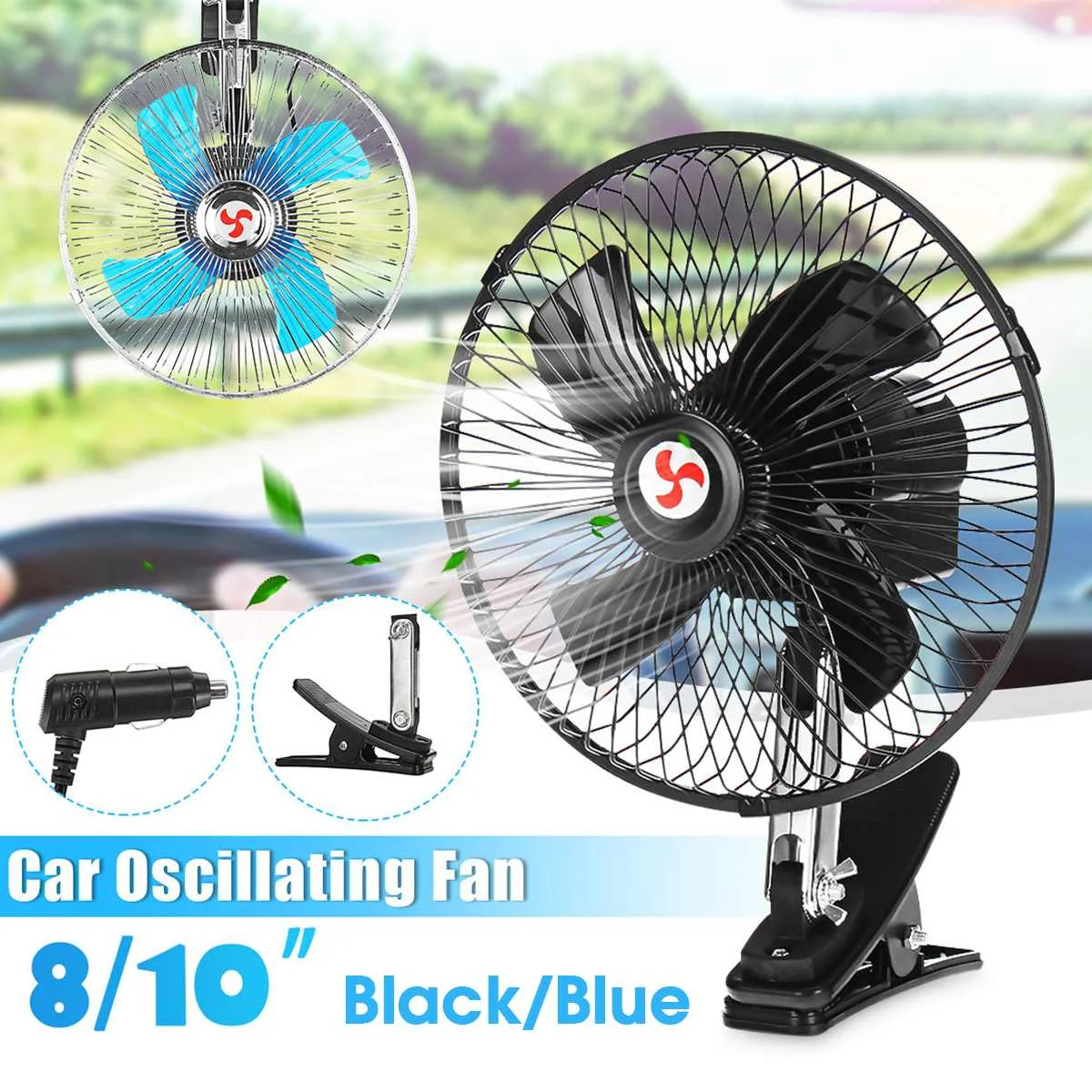 12V/24V Car Fan Dashboard Oscillating Electric Air Cooler Cooling Fans Clip-On Fan For RV Van Truck Home Computer
12V/24V Car Fan Dashboard Oscillating Electric Air Cooler Cooling Fans Clip-On Fan For RV Van Truck Home Computer