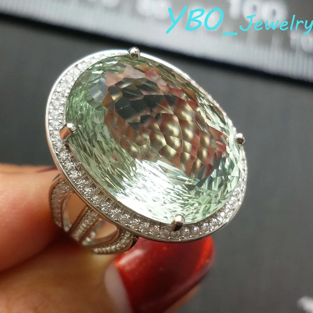 YBO-Hyperbole ring natural green quartz amethyst ov 15*20mm 18.5ct in 925 sterling silver special bird's cut beautiful ring
YBO-Hyperbole ring natural green quartz amethyst ov 15*20mm 18.5ct in 925 sterling silver special bird's cut beautiful ring