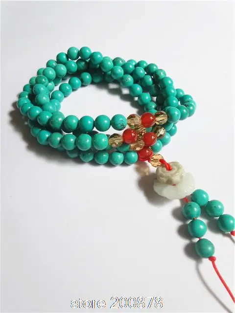 BRO654 Buddhist 108 Green Stone Meditation Prayer Beads Mala Necklace 6mm with jadestone Lotus Charm
BRO654 Buddhist 108 Green Stone Meditation Prayer Beads Mala Necklace 6mm with jadestone Lotus Charm