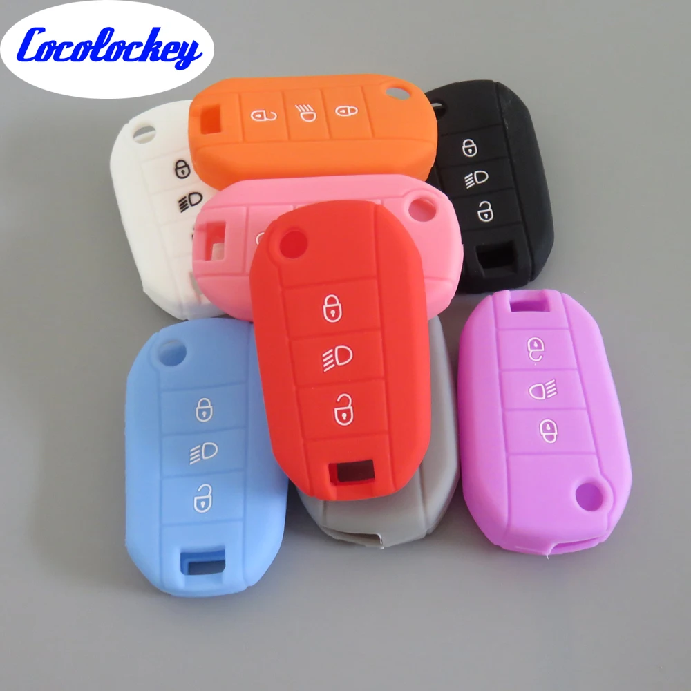 Cocolockey silicone key fob cover case shell for Peugeot 3008 208 308 508 408 2008 407 307 4008 flip remote keyless Protected
Cocolockey silicone key fob cover case shell for Peugeot 3008 208 308 508 408 2008 407 307 4008 flip remote keyless Protected