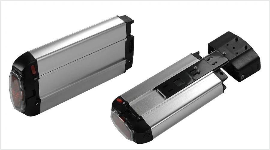 Perfect Ebike battery for electric bike Rear Rack bateria 48V 36V 13Ah 16Ah with Carrier fit for 26"-28" V-brake of rear wheel bike DIY 3