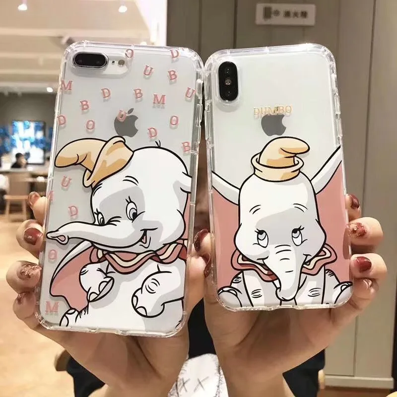 Cute Cartoon Dumbo Elephant Circus Doll bracket case for Apple iPhone 11 Pro Max X Xs Xr 10 8 7 6 6s Plus shockproof clear Cover
Cute Cartoon Dumbo Elephant Circus Doll bracket case for Apple iPhone 11 Pro Max X Xs Xr 10 8 7 6 6s Plus shockproof clear Cover