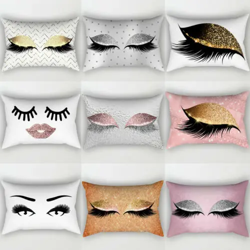 New Creative Pillow Cases Sequin Eyelash Printed Cushion Glitter Waist Cover Throw Home Hot
New Creative Pillow Cases Sequin Eyelash Printed Cushion Glitter Waist Cover Throw Home Hot