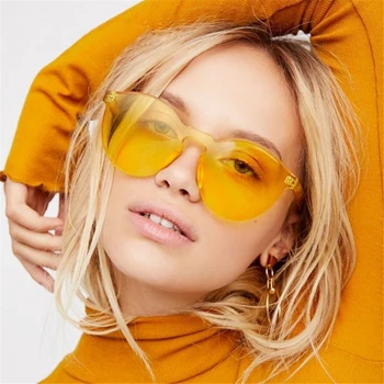 VIVIBEE Candy Women Rimless Square Orange Color Luxury Sunglasses Ladies Gradient Shades 2019 Trend Summer Lip Sun Glasses
VIVIBEE Candy Women Rimless Square Orange Color Luxury Sunglasses Ladies Gradient Shades 2019 Trend Summer Lip Sun Glasses