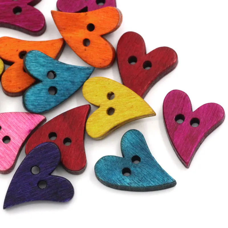 20PCS Heart Shape Random Mix Color DIY Scrapbooking Cartoon Buttons Dia 21mm Wood Buttons Children's Garment Sewing Notions
20PCS Heart Shape Random Mix Color DIY Scrapbooking Cartoon Buttons Dia 21mm Wood Buttons Children's Garment Sewing Notions