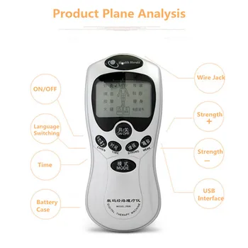 Electric slimming Body Massager Acupuncture Digital Therapy Machine Massager with 4 pcs Electrode Adhering Tips And Pads 4
Electric slimming Body Massager Acupuncture Digital Therapy Machine Massager with 4 pcs Electrode Adhering Tips And Pads 4