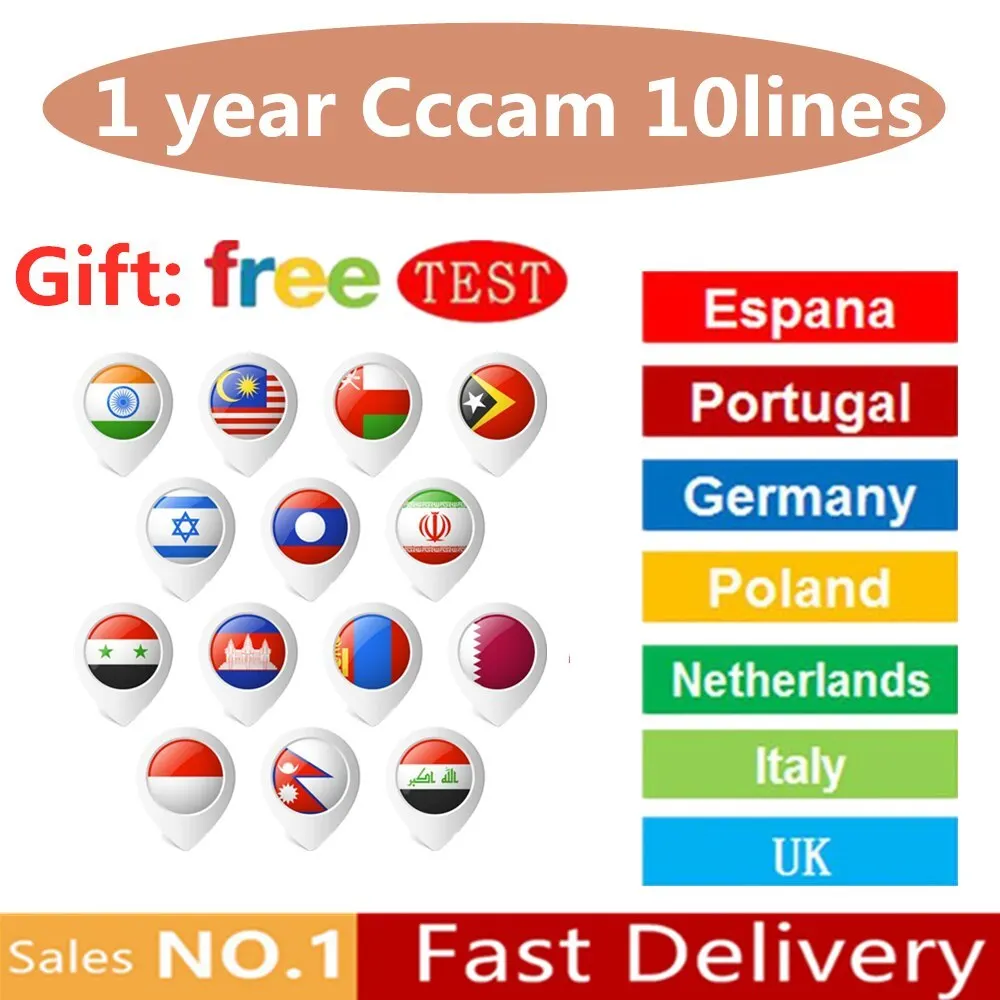 1 Year CCCAM Satellite TV Receiver Spain 6 7 8 Lines for Europe Poland Portugal Germany Fast and Stable CCcams DVB-S2 Gtmedi
1 Year CCCAM Satellite TV Receiver Spain 6 7 8 Lines for Europe Poland Portugal Germany Fast and Stable CCcams DVB-S2 Gtmedi