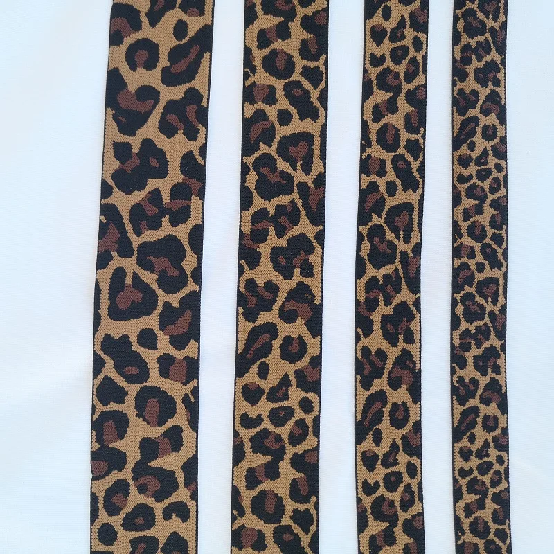 Dark Coffee Leopard Elastic Band 15mm 25mm 40mm 50mm Width 1meter Rubber Bands DIY Garment Accessories For Making Headband 1M
Dark Coffee Leopard Elastic Band 15mm 25mm 40mm 50mm Width 1meter Rubber Bands DIY Garment Accessories For Making Headband 1M