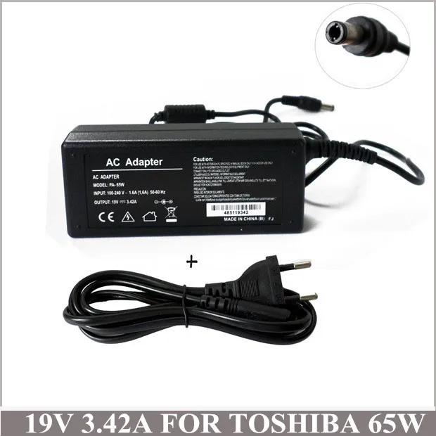 

19V 3.42A 65W AC Adapter Universal Laptop Charger For Toshiba Satellite A110 C655 L505 L505-S5988 L645 L555-s7929 L645-S4102