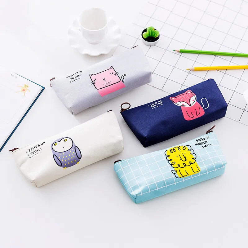 Canvas Cute Pencil Case Kawaii Fox Owl Lion Cat Stationery Store Kids Pen Bag Pouch School Holder Pencilcase Cartoon Purse Bts
Canvas Cute Pencil Case Kawaii Fox Owl Lion Cat Stationery Store Kids Pen Bag Pouch School Holder Pencilcase Cartoon Purse Bts