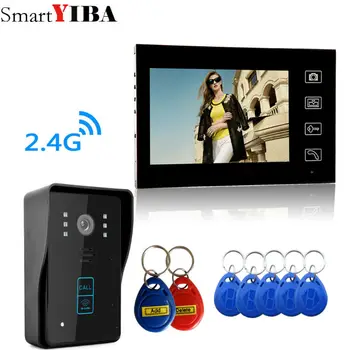 SmartYIBA 2.4G 7" TFT Wireless Video Door Phone Intercom Doorbell Home Security Camera Monitor RFID Keyfobs
SmartYIBA 2.4G 7" TFT Wireless Video Door Phone Intercom Doorbell Home Security Camera Monitor RFID Keyfobs