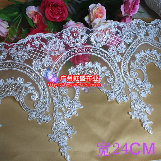 Free shipping Fashion organza embroidery lace decoration diy handmade wedding dress veil accessories
Free shipping Fashion organza embroidery lace decoration diy handmade wedding dress veil accessories