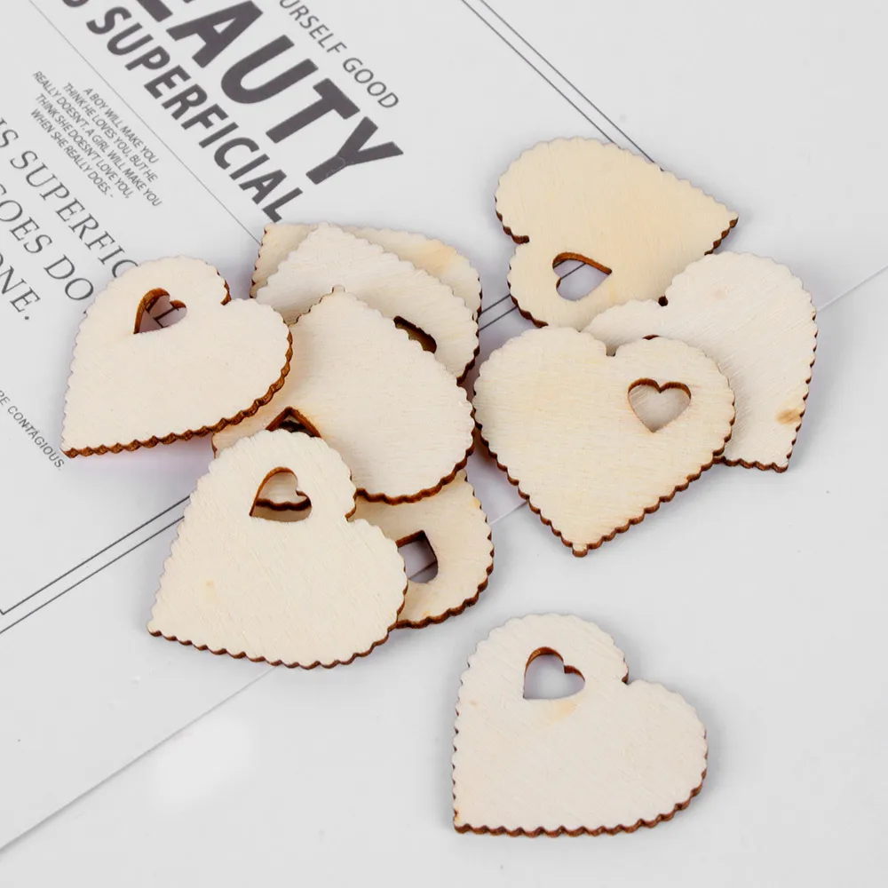 10PCS Love Heart Embellishment Laser Cut Wooden Slice Hanging Ornaments Handcraft DIY Mother's Day Party Wedding Decor Crafts
10PCS Love Heart Embellishment Laser Cut Wooden Slice Hanging Ornaments Handcraft DIY Mother's Day Party Wedding Decor Crafts