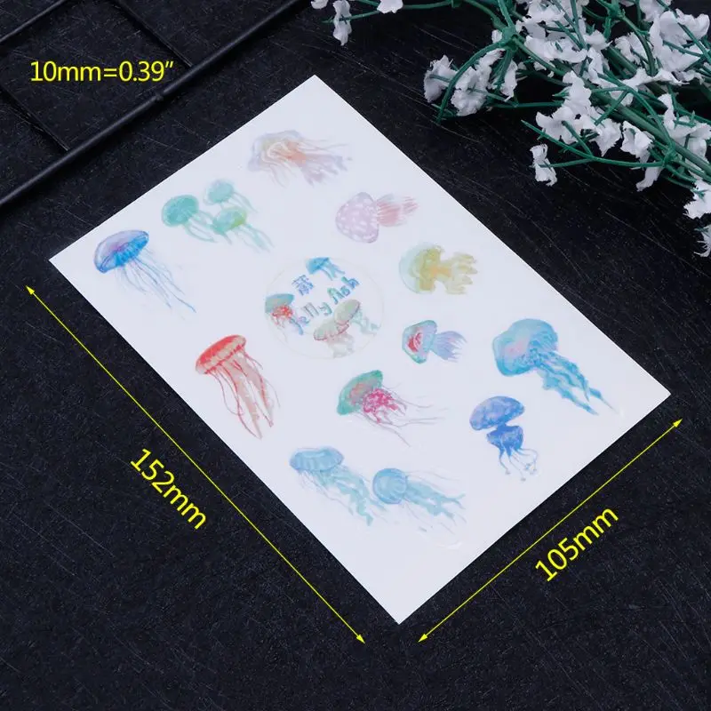 4Pcs/Set DIY Epoxy Resin Crafts Crystal Jellyfish Jewelry Making Filling Photo Album Sticker PVC Self Adhesive Translate
4Pcs/Set DIY Epoxy Resin Crafts Crystal Jellyfish Jewelry Making Filling Photo Album Sticker PVC Self Adhesive Translate