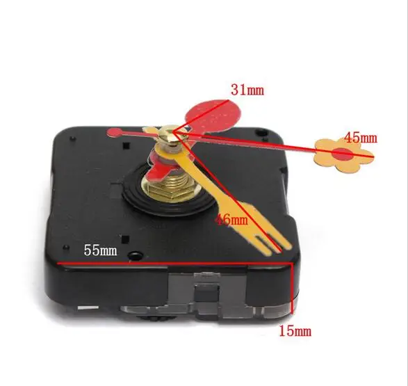 1 set Cute Quartz Clock Movement Kit Spindle Mechanism Replacement Repair Parts With Flower Spoon Short Hands
1 set Cute Quartz Clock Movement Kit Spindle Mechanism Replacement Repair Parts With Flower Spoon Short Hands