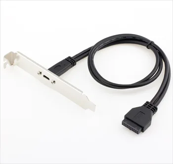 USB 3.1 Type-C USB-C Female to USB 3.0 Motherboard 20Pin Panel Mount Cable 50cm With Rear PCI Back Panel Expansion Bracket
USB 3.1 Type-C USB-C Female to USB 3.0 Motherboard 20Pin Panel Mount Cable 50cm With Rear PCI Back Panel Expansion Bracket