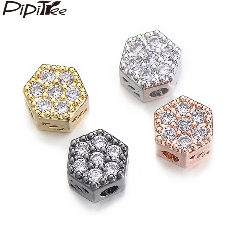 Pipitree 4pcs Polygon Bead Shiny Clear White CZ Beads for Jewelry Making Bracelets Necklace Cubic Zirconia Brass DIY Spacer Bead
Pipitree 4pcs Polygon Bead Shiny Clear White CZ Beads for Jewelry Making Bracelets Necklace Cubic Zirconia Brass DIY Spacer Bead