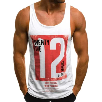 Fashion Men's Casual Slim Letter Printed Sleeveless Tank Top Hip Hop Tops Musculation Gym Clothing Debardeur Homme
Fashion Men's Casual Slim Letter Printed Sleeveless Tank Top Hip Hop Tops Musculation Gym Clothing Debardeur Homme