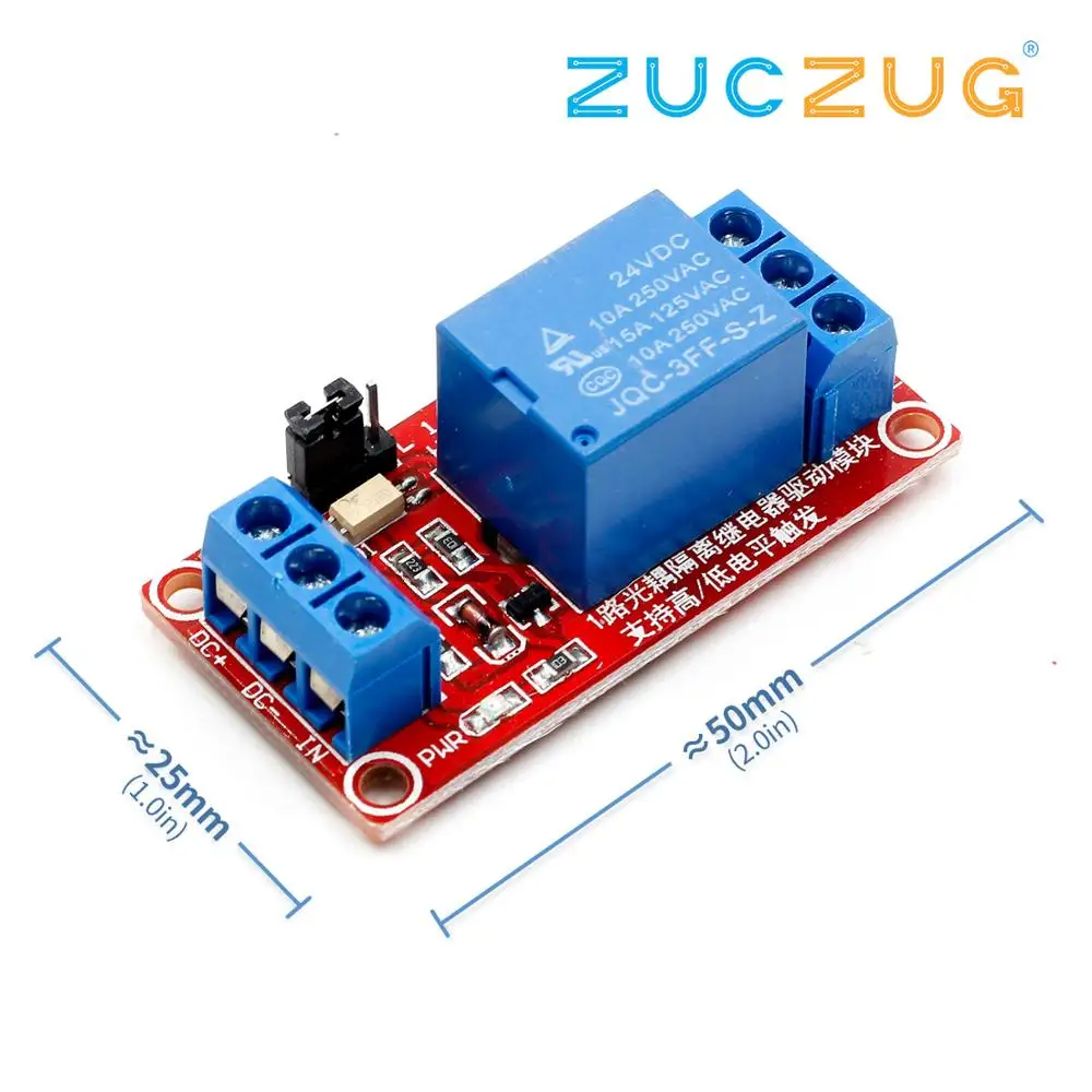 Hot sale 1 Way 12V 24V relay module relay expansion board Development board compatible with high and low level trigger
Hot sale 1 Way 12V 24V relay module relay expansion board Development board compatible with high and low level trigger