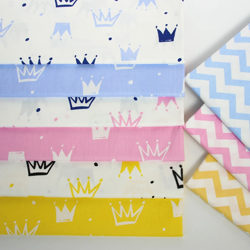 SRaekar 160x50cm cotton fabric pink yellow blue stars crown cloth DIY bedding apparel baby toys patchwork tissus tecido tilda
SRaekar 160x50cm cotton fabric pink yellow blue stars crown cloth DIY bedding apparel baby toys patchwork tissus tecido tilda