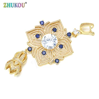 43*92mm Handmade Brass Cubic Zirconia Gold Charms Pendants DIY Jewelry Bracelet Necklace Making, Model: VD355
43*92mm Handmade Brass Cubic Zirconia Gold Charms Pendants DIY Jewelry Bracelet Necklace Making, Model: VD355