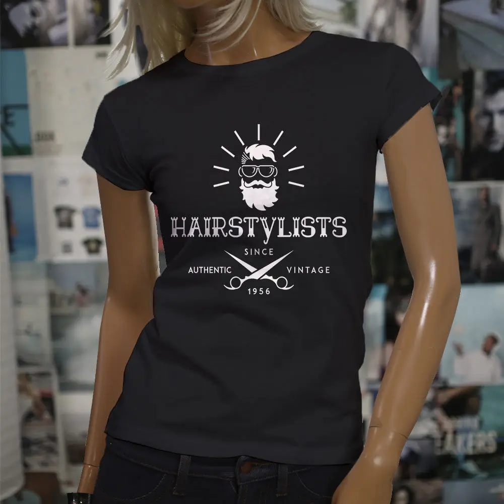 2019 new ladies funny O collar t-shirt hair stylist salon beauty fashion women's black Tee shirt printing T-shirt
2019 new ladies funny O collar t-shirt hair stylist salon beauty fashion women's black Tee shirt printing T-shirt