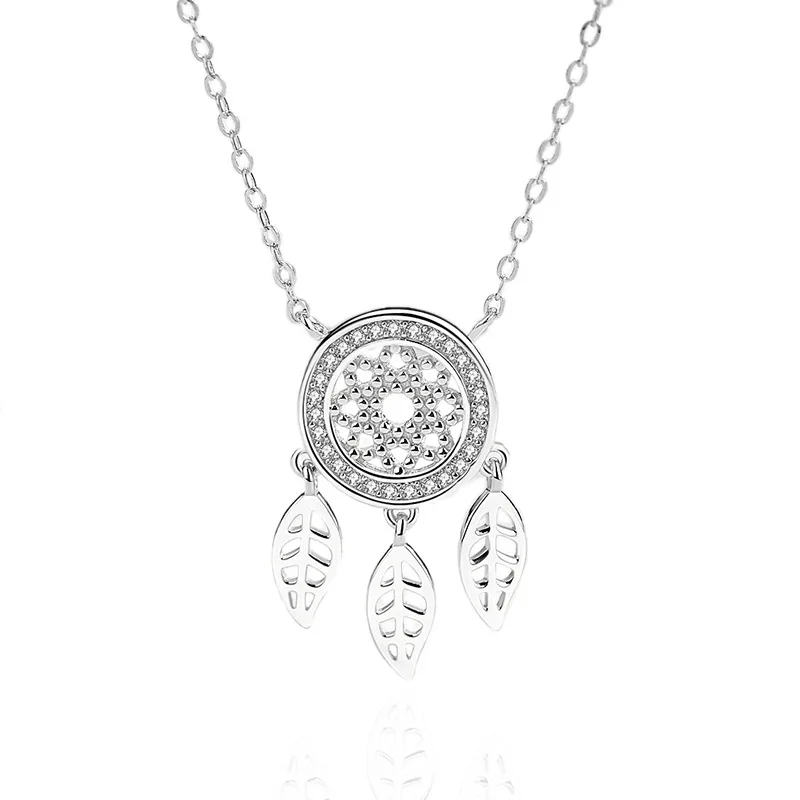 5 silver necklace for women