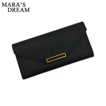 Mara's Dream New Design Envelope Women Wallet PU Leather Solid Color Long Wallets Female High Quality Ladies Clutch Purse Bags
Mara's Dream New Design Envelope Women Wallet PU Leather Solid Color Long Wallets Female High Quality Ladies Clutch Purse Bags