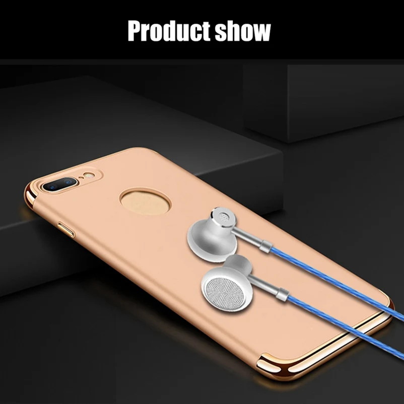 In Ear Earphone Flat Head Metal Headset With Microphone Stereo Earbuds Hifi Bass Headphone for Redmi Note 4X Huawei P10 Computer(9)