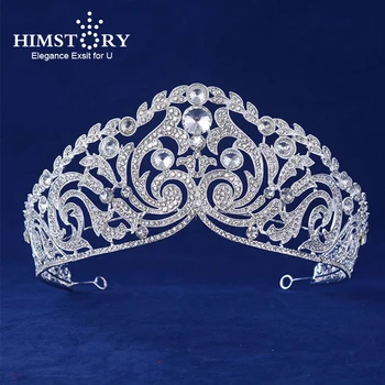 HIMSTORY New Fashion Huge European Bride Wedding Crown Crystal Large Vetiver Irises Queen Crown Wedding Hair Accessories
HIMSTORY New Fashion Huge European Bride Wedding Crown Crystal Large Vetiver Irises Queen Crown Wedding Hair Accessories