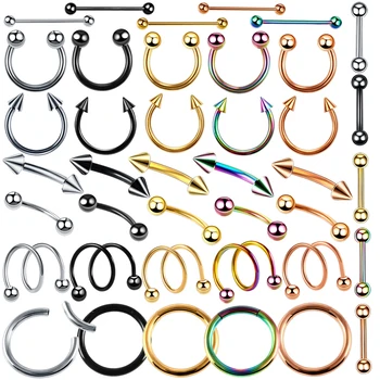 2pcs/lot Ear Tragus Cartilage Labret Ear Studs Helix Piercing Nose Ring Industrial Barbell Eyebrow Piercings BCR Conch Piercings
2pcs/lot Ear Tragus Cartilage Labret Ear Studs Helix Piercing Nose Ring Industrial Barbell Eyebrow Piercings BCR Conch Piercings