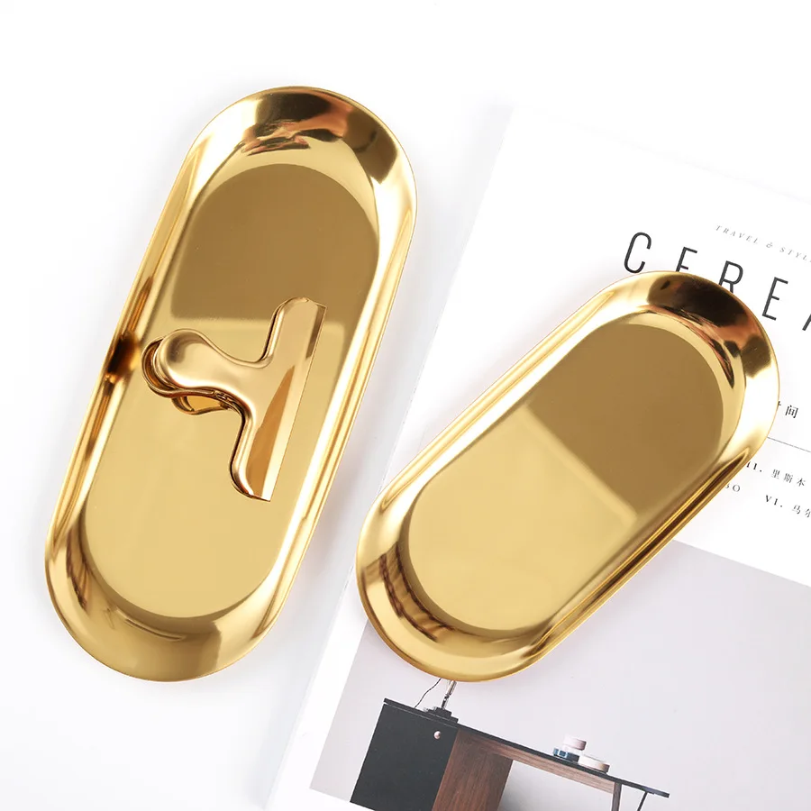 Nordic Style Golden Oval Plate Jewelry Storage Small Tray Stainless Steel Snack Tray Metal Storage Tray
Nordic Style Golden Oval Plate Jewelry Storage Small Tray Stainless Steel Snack Tray Metal Storage Tray