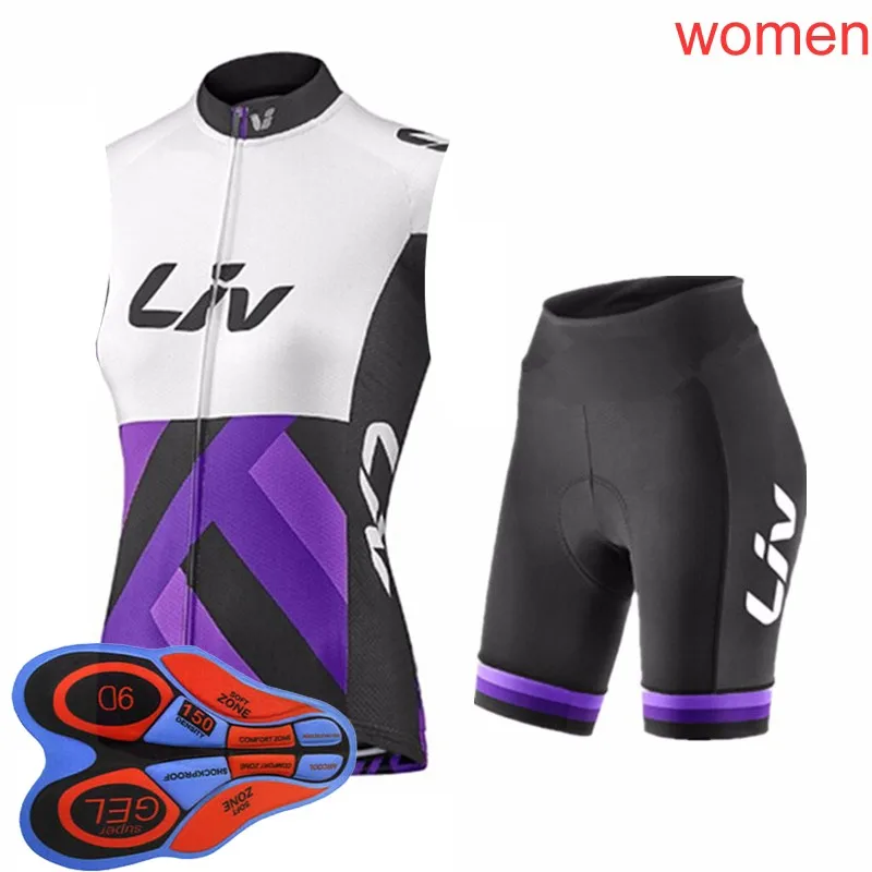 2019 Liv summer Cycling jersey Women Sleeveless shirts bib shorts sets 9D gel pad Wear Bike Cycle clothing Sportswear L1003
2019 Liv summer Cycling jersey Women Sleeveless shirts bib shorts sets 9D gel pad Wear Bike Cycle clothing Sportswear L1003