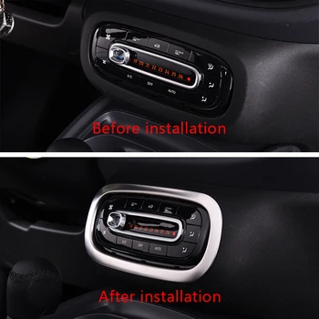 For smart 453 forfour fortwo car air conditioning panel decoration stainless steel decoration sticker car styling accessories
For smart 453 forfour fortwo car air conditioning panel decoration stainless steel decoration sticker car styling accessories