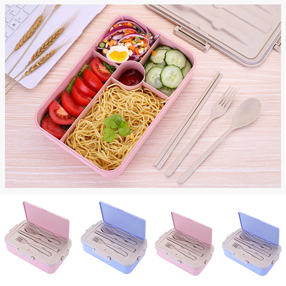 Lunch Box Wheat Straw And PP Eco-Friendly Portable Bento Boxes With Tableware For Kids Back To School Season Outdoor Picnic 1pc
Lunch Box Wheat Straw And PP Eco-Friendly Portable Bento Boxes With Tableware For Kids Back To School Season Outdoor Picnic 1pc
