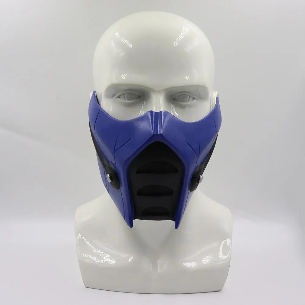 New Top Quality Game Mortal Kombat 11 Cosplay Masks Sub-Zero Half Face Resin Mask Helmet Halloween Carnival Party Prop 2019
New Top Quality Game Mortal Kombat 11 Cosplay Masks Sub-Zero Half Face Resin Mask Helmet Halloween Carnival Party Prop 2019