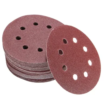50pcs/set 5" 8 Hole 80/120/180/240/320 Grit Sanding Disc Random Orbit Hook Loop Sander Sand Paper Discs Set Grit
50pcs/set 5" 8 Hole 80/120/180/240/320 Grit Sanding Disc Random Orbit Hook Loop Sander Sand Paper Discs Set Grit