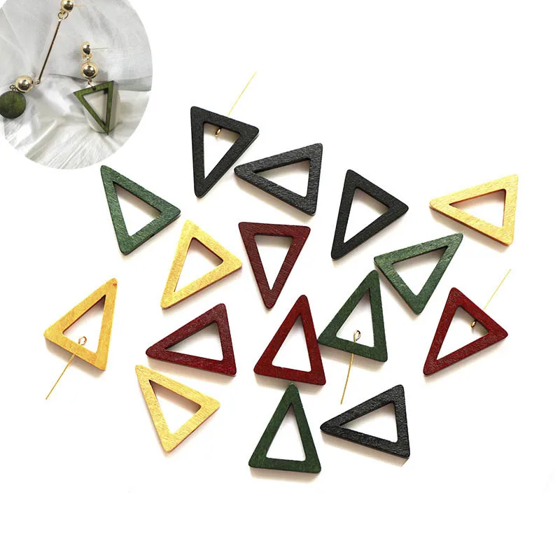 10Pcs Colorful Wooden Earring Charms Wood Triangle Frame Accessories for Diy Jewelry Making Geometric Earrings Pendant Findings
10Pcs Colorful Wooden Earring Charms Wood Triangle Frame Accessories for Diy Jewelry Making Geometric Earrings Pendant Findings