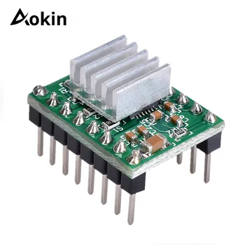 Aokin Reprap Stepper Driver A4988 Stepper Motor Driver With Heatsink For Reprap Pololu 3D Printer Green Blue 3d Printer Parts
Aokin Reprap Stepper Driver A4988 Stepper Motor Driver With Heatsink For Reprap Pololu 3D Printer Green Blue 3d Printer Parts