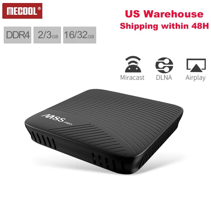 Original MECOOL M8S PRO Android 7.1 TV Box 2GB 16GB 1.5GHz ARM Cortex-A53 CPU 64bit Media Player Smart TV Box US Free Shipping
Original MECOOL M8S PRO Android 7.1 TV Box 2GB 16GB 1.5GHz ARM Cortex-A53 CPU 64bit Media Player Smart TV Box US Free Shipping