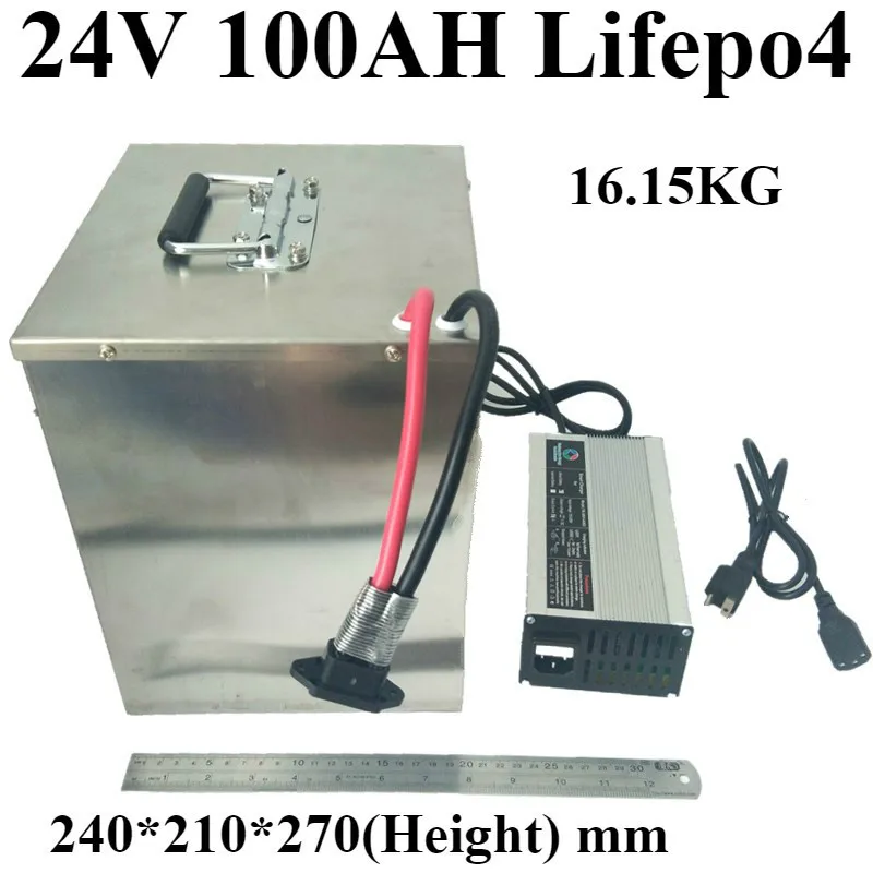 Full capacity 3000W 24V 100AH Lifepo4 battery+10A Charger for AGV Touring Sightseeing Tourist car inverter Tricycle vehicle EV
Full capacity 3000W 24V 100AH Lifepo4 battery+10A Charger for AGV Touring Sightseeing Tourist car inverter Tricycle vehicle EV