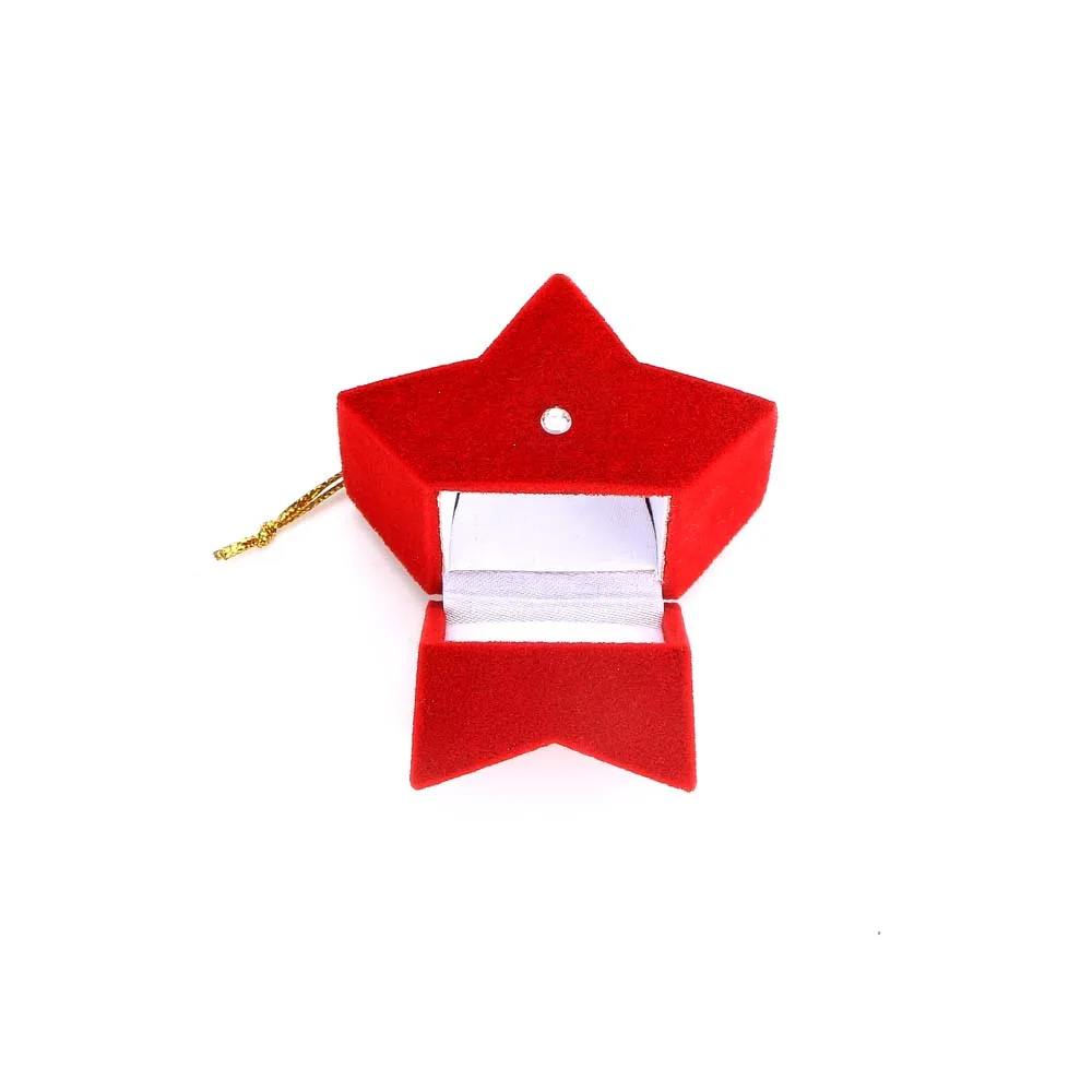 1Pc jewelry box Wedding Velvet Earrings Ring Cute Red Special Five Star Christmas Pentagram Display Case Gift Jewelry Packaging
1Pc jewelry box Wedding Velvet Earrings Ring Cute Red Special Five Star Christmas Pentagram Display Case Gift Jewelry Packaging