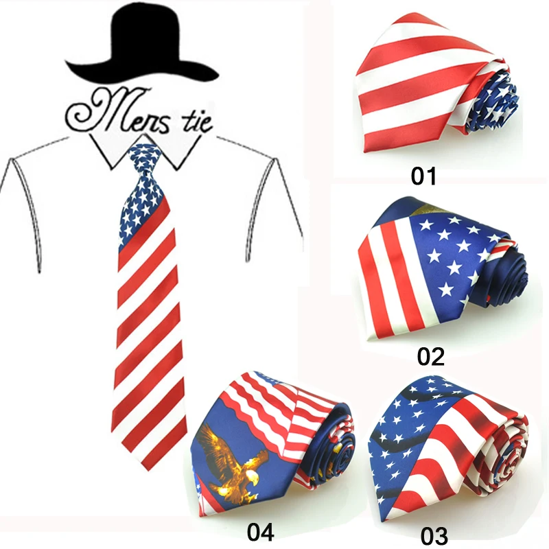 Classcial 4inch wide Fashion 4 patterns Amercian/USA Flag Necktie Polyester Woven Classic Men Party Wedding tie Neckwear Cravate
Classcial 4inch wide Fashion 4 patterns Amercian/USA Flag Necktie Polyester Woven Classic Men Party Wedding tie Neckwear Cravate